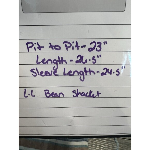 LL Bean Shirt Mens Large Flannel Serape Chamois Southwest Stripe Blanket Shacket - Picture 8 of 14